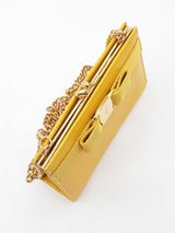 Salvatore Ferragamo Vara Mini Chain Shoulder Bag In Pebbled Leather Fw1026lzxdu
