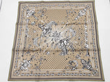 Hermes Bandana 55 Chorus Stellarum Olive Green Silk Scarf Do0826orxde
