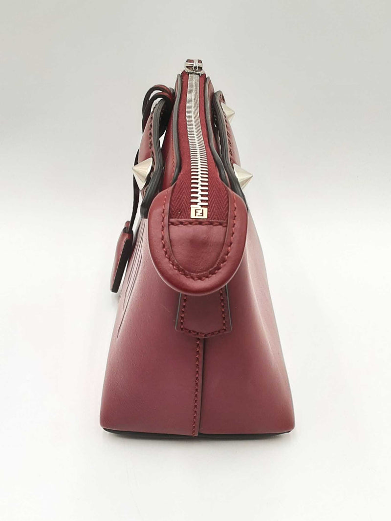 Fendi Logo By The Way Burgundy Leather Crossbody Bag Fw1224prxdu