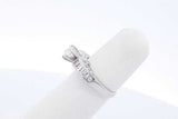 0.86cttw Diamond Ring In 14k White Gold 4.4 Grams Size 4.75 Eb1025sxzde