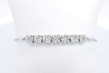 Approx. 4.5ctw Diamond Bolo Bracelet In 10k White Gold 8.3 Grams Eb0724crxdu