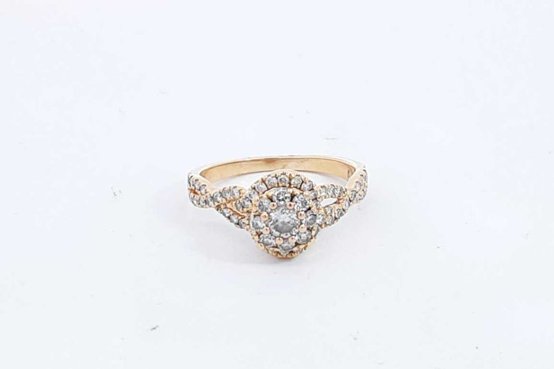 Approx. 0.82ctw Diamond Ring In 14k Yellow Gold 5 Grams Size 6.75 Eb0824rxzdu