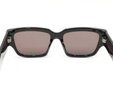 Alexander Mcqueen Graffiti Print Black Acetate Sunglasses Fw0925crdu