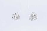 2.00ctw Lab Grown Diamond Stud Earrings In 14k White Gold 1.1 Grams Eb0225wordu