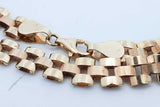 10k Yellow Gold Watch Band Style Chain Necklace 17.5 Grams 21.5 Inch Eb0426srxde