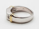 0.35 Cttw Natural Diamonds 14k Two Tone Gold 12.1g Ring Size 10.25 Do0526exzde