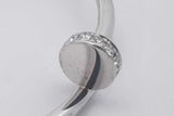 Cartier 18k White Gold Juste Un Clou Bracelet Diamonds 31.7g Size 16 Eb326wrxzsa