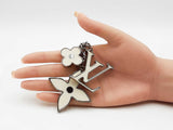 Louis Vuitton Fleur D'epi Silver-tone & Ivory Enamel Bag Charm Fw0726lxzdu