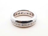 1.62 Cttw Diamond & 14k White Gold Eternity Band 10.2 Gram Size 6.75 Fw0426crxd7
