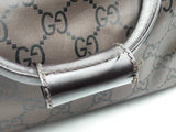Gucci Gg Duffle Travel Bag W/leather Trim Brown Aa0526orzsa
