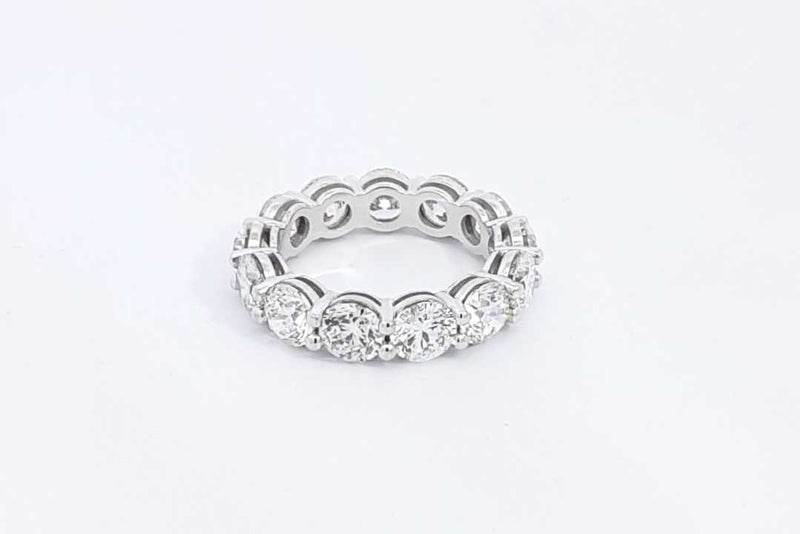 Approx. 6.5ctw Diamond Eternity Band 14k White Gold 4.96g Size 6.5 Eb1024cxxzsa