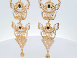 22k Yellow Gold Filigree Screwback Earrings 23.9 Grams Eb1225loxzsa