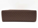 Michael Kors Travel Large North South Tote Bag In Brown Signature Coated Canvas Fw0726pxdu