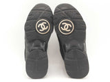 Chanel G34360 Y53536 Black Shoes Size 38.5 Aa1225ozxsa