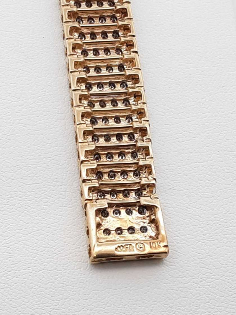 2.32 Cttw Diamond & 10k Yellow Tennis Bracelet 27.9 Grams 7.25 Inch Fw0425lexzdu