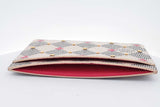 Louis Vuitton Damier Azur Flower Studded Card Holder Wallet Eb0326orxsa