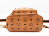Mcm Mini Stark Side Studs Backpack In Cognac Visetos Coated Canvas Fw0126oexdu