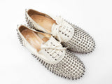 Christian Louboutin Freddy Spiked Oxford In Leather Size 9 Women Fw0926lrxdu