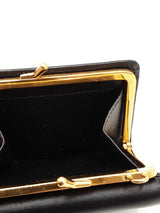 Yves Saint Laurent Mini Black Leather Crossbody Wallet Eb0326oxzdu