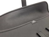 Hermes Jige Elan 29cm Black Box Calf Leather Clutch Do0526ixzde