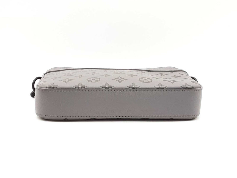 Louis Vuitton Trio Messenger Bag In Anthracite Grey Monogram Shadow Fw0825lozxdu