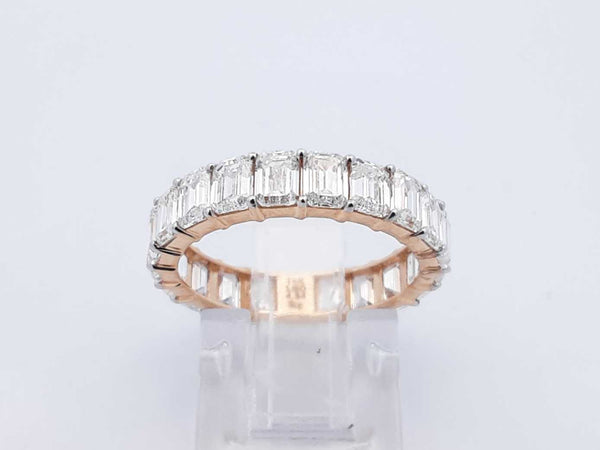 4.34 Cttw Lab-grown Diamond & 14k Yellow Gold Ring 2.4 Gram Size 6.5 Fw0725ecrdu