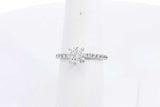 1.18ctw Diamond Ring In 14k White Gold 2.4 Grams Size 6.5 Eb0225lcxzsa
