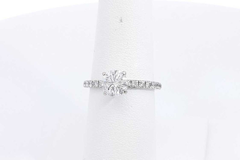 1.18ctw Diamond Ring In 14k White Gold 2.4 Grams Size 6.5 Eb0225lcxzsa