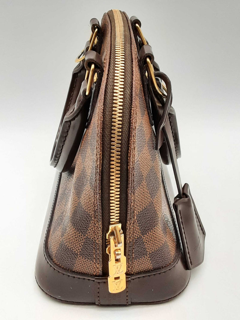 Louis Vuitton Alma Brown Damier Ebene Crossbody Bag Do1224pxzde