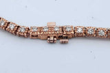 1.74cttw Diamond Tennis Bracelet In 10k Rose Gold 10.9 Grams 8 Inch Eb0826ixzde