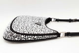 Prada Cleo Satin Bag With Crystals  Eb0426lwxzsa
