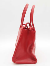 Telfar Mini Red Leather Shoulder Tote Do1026wxde