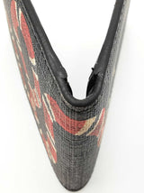 Gucci Kingsnake Print Bifold Wallet In Black & Grey Gg Supreme Coated Canvas Fw0726ezdu