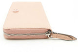 Gucci Gg Pebbled Pink Leather Zip Around Wallet Eb0225oxzsa