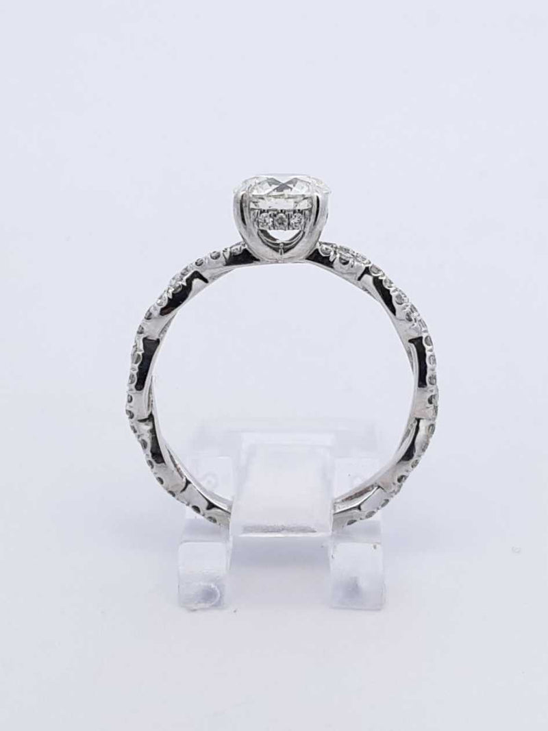 1.93 Cttw Diamond & 14k White Gold Engagement Ring 4.0 Gram Sz 8.75 Fw1124lixzdu