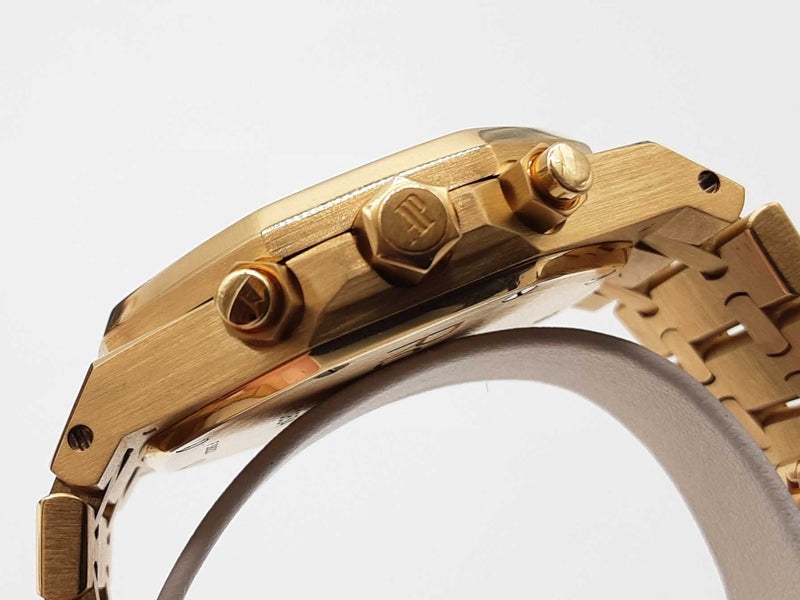 Audemars Piguet 40 Royal Oak White Dial 18k Yellow Gold Watch Do0425wcxzxde