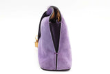 Versace Vivian Purple Suede Clutch Eb0726wrxsa