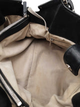 Chanel Iridescent Black Leather Cc Logo Shoulder Bag Eb0526rxzsa