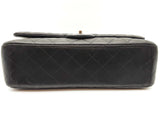 Chanel Classic Maxi Double Flap Black Calfskin Leather Shoulder Bag Do0225izxzde