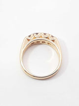 0.60 Cttw Diamond & 14k Yellow Gold Four Stone Ring 5 Grams Size 6.25 Fw0926rxzdu