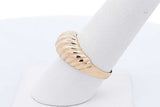 14k Yellow Gold Dome Ring 4.5 Grams Size 7.75 Eb0526opxde