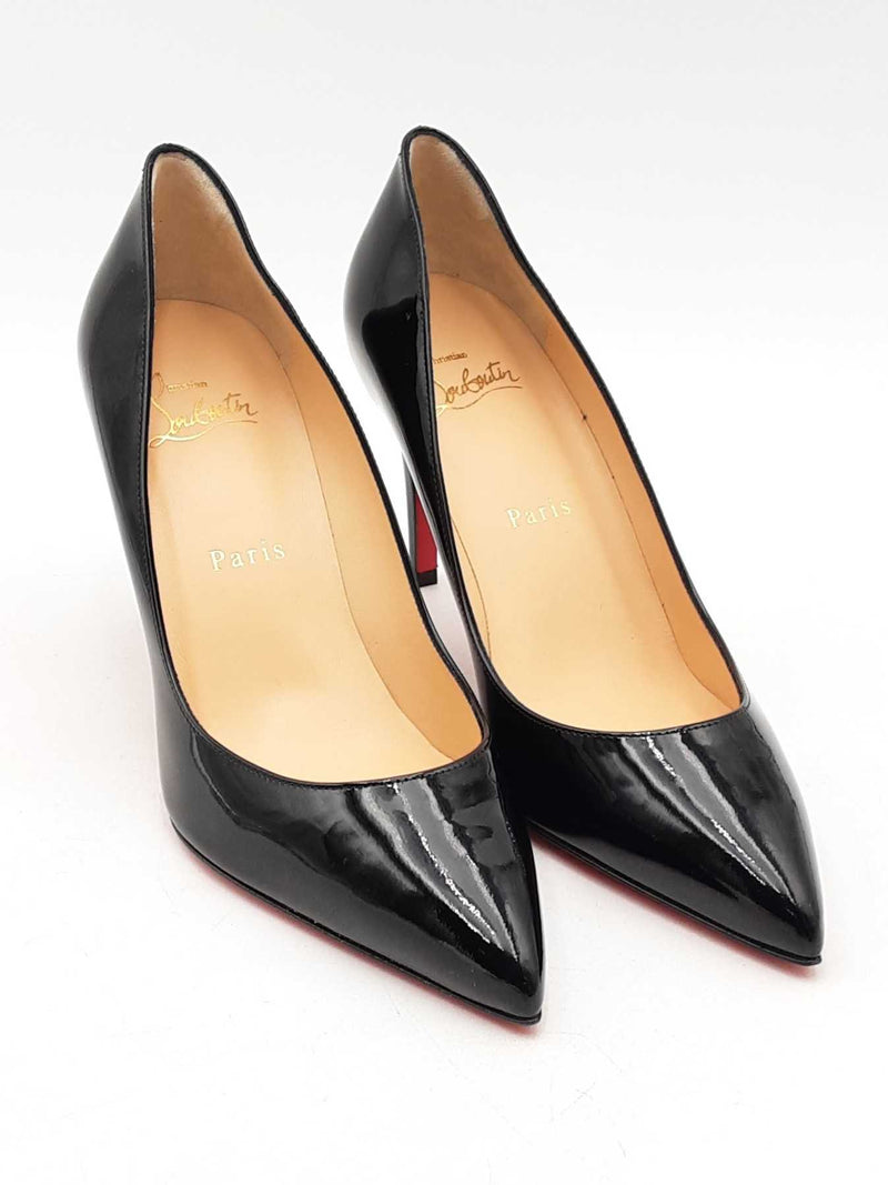 Christian Louboutin Pigalle Black Patent Leather Pumps Size 37 Eb1224lrxsa