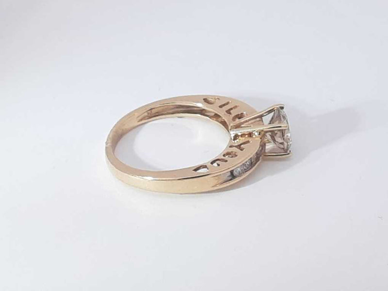 0.90 Cttw Diamond 10k Yellow Gold Ring 2.6 Grams Size 4.5 Aa0525lzxzsa
