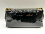 Yves Saint Laurent Ysl Calypso Black Patent Leather Crossbody Bag Do0524lxzxde