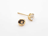 1.10 Cttw Diamond & 18k Yellow Gold Solitaire Stud Earrings 1.5g Fw0726llxzdu