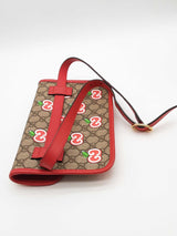 Gucci Supreme Monogram Gg Apple Motif Belt Bag Size 85/34 Eb0926worde