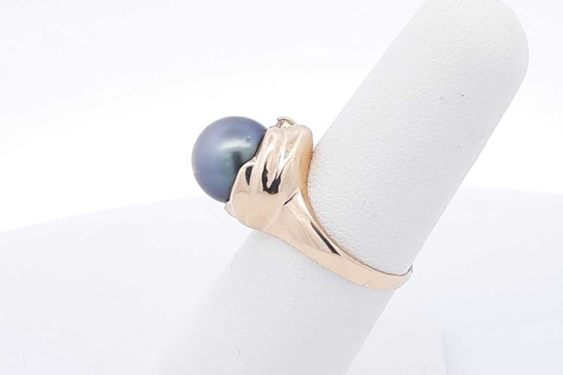 Pearl Ring In 14k Yellow Gold 4.6 Grams Size 6.25 Eb0325lrxsa
