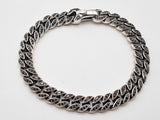 David Yurman Black Diamonds 0.925 Silver 29.6g Curb Bracelet 7 In Do0625sxzde