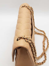 Chanel Quilted Caviar Leather Double Flap Shoulder Bag Eb0226woxzde