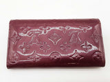 Louis Vuitton Sarah Purple Vernis Monogram Patent Leather Wallet Do0926lorde